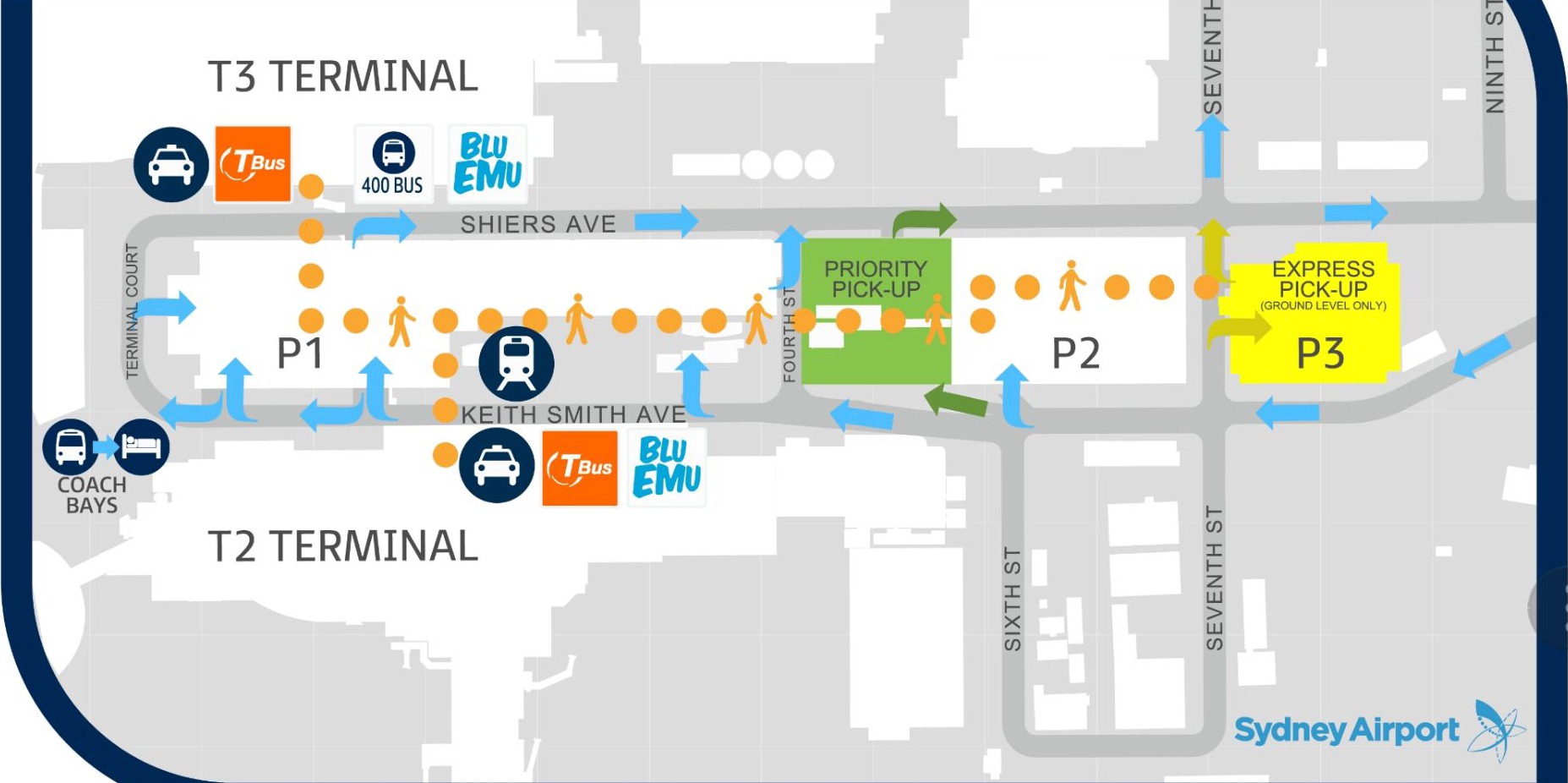 Domestic Airport Pick-up zone